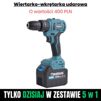 POWER KIT 5 in 1 T-MAKOTA (5 utensili professionali e 2 batterie incluse)