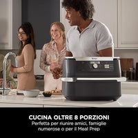 Friggitrice ad Aria Ninja 8 in 1 da 1800W e TRIPLA RESISTENZA con Capacità fino a 15L
