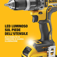 Set Trapano a Percussione con 2 Batterie 2.0 Ah (e caricabatterie), Motore Brushless, Coppia Regolabile, Led luminoso e valigetta!