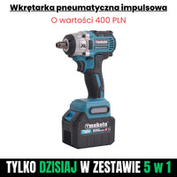 POWER KIT 5 in 1 T-MAKOTA (5 utensili professionali e 2 batterie incluse)