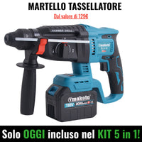 POWER KIT 5 in 1 T-MAKOTA (5 utensili e 2 batterie)