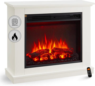 Caminetto Elettrico Con Fiamme 3d Ultra Realistiche E Potenza Di 2000 W, Riscalda Fino A 75 M² In Pochi Minuti E Consente Di Risparmiare Fino Al 90% Sulle Bollette!