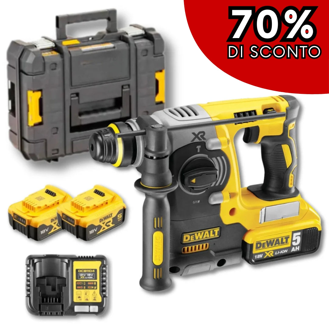 Trapano Tassellatore a Percussione DeWalt Ultra-Leggero con doppia batteria  Valigetta !