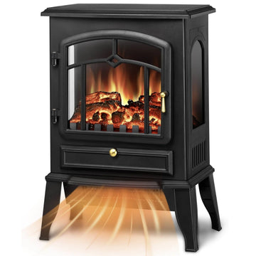 Camino Elettrico a basso consumo con effetto fiamma che riscalda 100mq in 10 minuti!